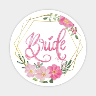 Bride floral design Magnet